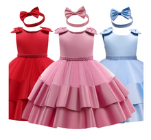 Load image into Gallery viewer, "Arna" Royal Gown Collection - 0-24 Month Baby Princess Dress For Newborn Girls Party Christening Gown Vintage Infant Baptism Wedding
