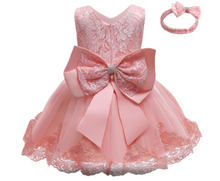 Load image into Gallery viewer, "Arna" Royal Gown Collection - 0-24 Month Baby Princess Dress For Newborn Girls Party Christening Gown Vintage Infant Baptism Wedding
