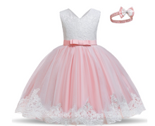 Load image into Gallery viewer, "Arna" Royal Gown Collection - 0-24 Month Baby Princess Dress For Newborn Girls Party Christening Gown Vintage Infant Baptism Wedding
