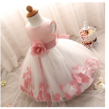 Load image into Gallery viewer, "Arna" Royal Gown Collection - Flower Tulle Toddler Kids Christening Costume Newborn Baby Girl Birthday Dress
