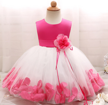 Load image into Gallery viewer, "Arna" Royal Gown Collection - Flower Tulle Toddler Kids Christening Costume Newborn Baby Girl Birthday Dress
