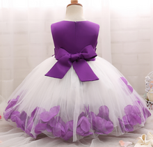 Load image into Gallery viewer, "Arna" Royal Gown Collection - Flower Tulle Toddler Kids Christening Costume Newborn Baby Girl Birthday Dress
