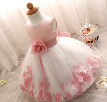 Load image into Gallery viewer, "Arna" Royal Gown Collection - Flower Tulle Toddler Kids Christening Costume Newborn Baby Girl Birthday Dress
