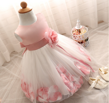 Load image into Gallery viewer, "Arna" Royal Gown Collection - Flower Tulle Toddler Kids Christening Costume Newborn Baby Girl Birthday Dress
