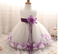 Load image into Gallery viewer, "Arna" Royal Gown Collection - Flower Tulle Toddler Kids Christening Costume Newborn Baby Girl Birthday Dress
