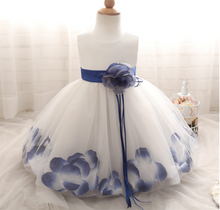 Load image into Gallery viewer, "Arna" Royal Gown Collection - Flower Tulle Toddler Kids Christening Costume Newborn Baby Girl Birthday Dress
