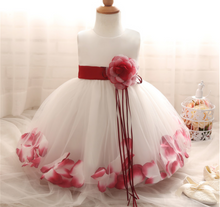 Load image into Gallery viewer, "Arna" Royal Gown Collection - Flower Tulle Toddler Kids Christening Costume Newborn Baby Girl Birthday Dress
