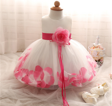 Load image into Gallery viewer, "Arna" Royal Gown Collection - Flower Tulle Toddler Kids Christening Costume Newborn Baby Girl Birthday Dress
