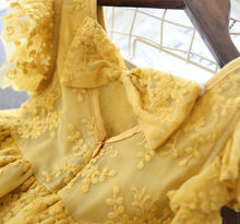 Load image into Gallery viewer, "Arna" Royal Gown Collection - White Lace Princess Dress For Girls

