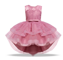 Load image into Gallery viewer, "Arna" Royal Gown Collection - Flower Dresses For Girls Elegant Rainbow Tutu Ball Gown 4-10 Year
