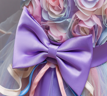Load image into Gallery viewer, "Arna" Royal Gown Collection - Flower Dresses For Girls Elegant Rainbow Tutu Ball Gown 4-10 Year
