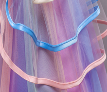 Load image into Gallery viewer, "Arna" Royal Gown Collection - Flower Dresses For Girls Elegant Rainbow Tutu Ball Gown 4-10 Year
