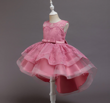 Load image into Gallery viewer, "Arna" Royal Gown Collection - Flower Dresses For Girls Elegant Rainbow Tutu Ball Gown 4-10 Year
