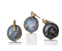 Load image into Gallery viewer, "Arna Collection" Luxury -Natural Agate Marble Bird Figurine Creativity Ornaments Desk Bookcase Natural Material Crafts Living Room Decoration
