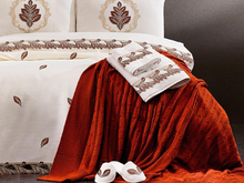 Load image into Gallery viewer, "Arna Lisa" Luxury Royal Bedding Set - 20 pieces French Laced Embroidery
