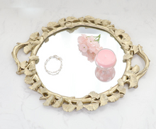 Load image into Gallery viewer, "Arna Collection" Gold Tray's - Nordic Ginkgo Leaf Mirror Display Tray

