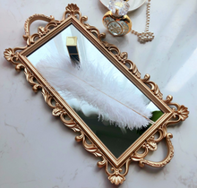 Load image into Gallery viewer, "Arna Collection" Gold Tray's - Nordic Ginkgo Leaf Mirror Display Tray

