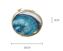 Load image into Gallery viewer, "Arna Lisa" Royal Collection - Luxury Unique Design - Gold Glass Trays Decorative Creative Bird Frame
