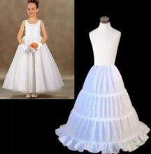 Load image into Gallery viewer, "Arna" Royal Gown Collection - 3 Hoops White A-Line Flower Girl Dress Petticoat Top Quality Child Underskirt For Flower Girl Dresses Length

