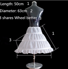 Load image into Gallery viewer, "Arna" Royal Gown Collection - 3 Hoops White A-Line Flower Girl Dress Petticoat Top Quality Child Underskirt For Flower Girl Dresses Length

