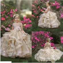 Load image into Gallery viewer, "Arna" Royal Gown Collection - Flower Girl/Formal/Wedding/Pageant -  Made to Measure - Large range of Colours
