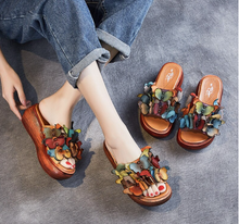 Load image into Gallery viewer, "Arna" Collection Shoes - Handcrafted Original Leathers - Women Slippers

