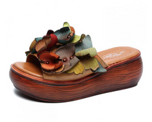 Load image into Gallery viewer, "Arna" Collection Shoes - Handcrafted Original Leathers - Women Slippers
