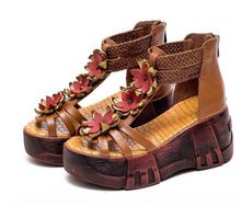 Load image into Gallery viewer, "Arna" Collection Shoes - Handcrafted Original Leathers High Heels Sandals
