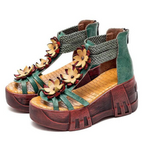 Load image into Gallery viewer, "Arna" Collection Shoes - Handcrafted Original Leathers High Heels Sandals
