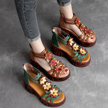 Load image into Gallery viewer, "Arna" Collection Shoes - Handcrafted Original Leathers High Heels Sandals
