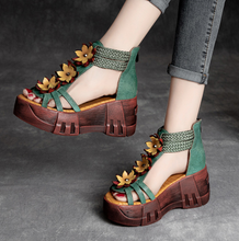 Load image into Gallery viewer, "Arna" Collection Shoes - Handcrafted Original Leathers High Heels Sandals
