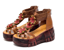 Load image into Gallery viewer, "Arna" Collection Shoes - Handcrafted Original Leathers High Heels Sandals
