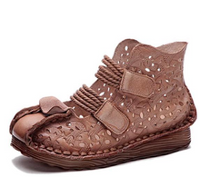 Load image into Gallery viewer, "Arna" Collection Shoes - Handcrafted Original Leathers - Retro Women Sandals Hand-Painted
