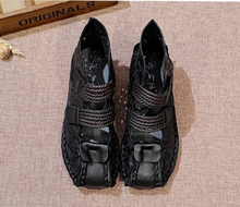 Load image into Gallery viewer, "Arna" Collection Shoes - Handcrafted Original Leathers - Retro Women Sandals Hand-Painted

