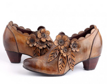 Load image into Gallery viewer, "Arna" Collection Shoes - Handcrafted Original  Leathers - Vintage High Heels
