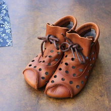 Load image into Gallery viewer, "Arna" Collection Shoes - Handcrafted Originals - Unique Stunning Footwear - Leathers -Ankle Boots for Women Shoes Genuine Leather Shoes
