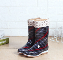 Load image into Gallery viewer, Rainboots/Gumboots Women High-Top Boots Non-slip Waterproof Shoes - NON-SLIP, WATERPROOF, PVC
