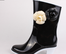 Load image into Gallery viewer, Luxury - Women's Soft Rain Boots High-Heeled Boots - Water-Proof - Non-Slip

