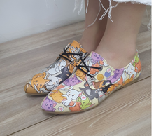 Load image into Gallery viewer, Cats Pattern Daily Print Women Leather - Many Styles &amp; Colours
