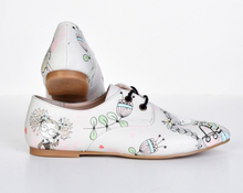 Load image into Gallery viewer, Oxford Cats Pattern Daily Print Women Leather - Many Styles &amp; Colours - Summer Breathable Flats Shoes Mesh New Season 2021 Fashion Lace-up.
