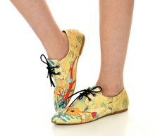 Load image into Gallery viewer, Oxford Cats Pattern Daily Print Women Leather - Many Styles &amp; Colours - Summer Breathable Flats Shoes Mesh New Season 2021 Fashion Lace-up.
