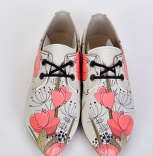 Load image into Gallery viewer, Oxford Cats Pattern Daily Print Women Leather - Many Styles &amp; Colours - Summer Breathable Flats Shoes Mesh New Season 2021 Fashion Lace-up.
