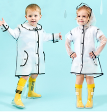 Load image into Gallery viewer, Children's Clear Waterproof PVC Soft Rubber Rain Boots - Unisex
