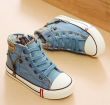 Load image into Gallery viewer, Boys Girls Sport Shoes Breathable Denim Sneakers

