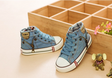 Load image into Gallery viewer, Boys Girls Sport Shoes Breathable Denim Sneakers

