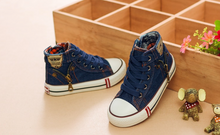 Load image into Gallery viewer, Boys Girls Sport Shoes Breathable Denim Sneakers
