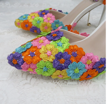 Load image into Gallery viewer, Limited Edition - Luxury Lace Shoe Set - Many colours &amp; Sizes (Shoe + Clutch)

