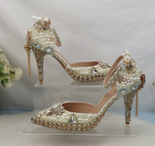 Load image into Gallery viewer, Limited Edition - Luxury Lace Shoe Set - Many colours &amp; Sizes (Shoe + Clutch) Wedding
