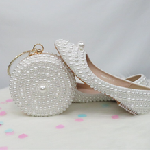 Load image into Gallery viewer, Limited Edition - Luxury Lace Shoe Set - Many colours &amp; Sizes (Shoe + Clutch) Wedding
