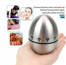 Load image into Gallery viewer, Chef Cooking Timer Kitchen Stainless Steel Eggs 60 Minutes Mechanical Alarm Clock Time Clock Time Management
